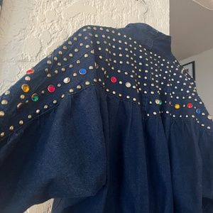 studded denim jacket